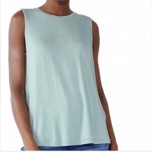 Nine West Essential Soft Spun High Neck Swing Tank in the color Arctic Aqua